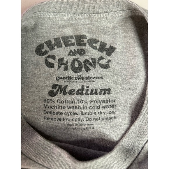 CHEECH‎ & CHONG Goodie Two Sleeves Smoking Buddies Comedy T-Shirt Medium - Picture 6 of 8